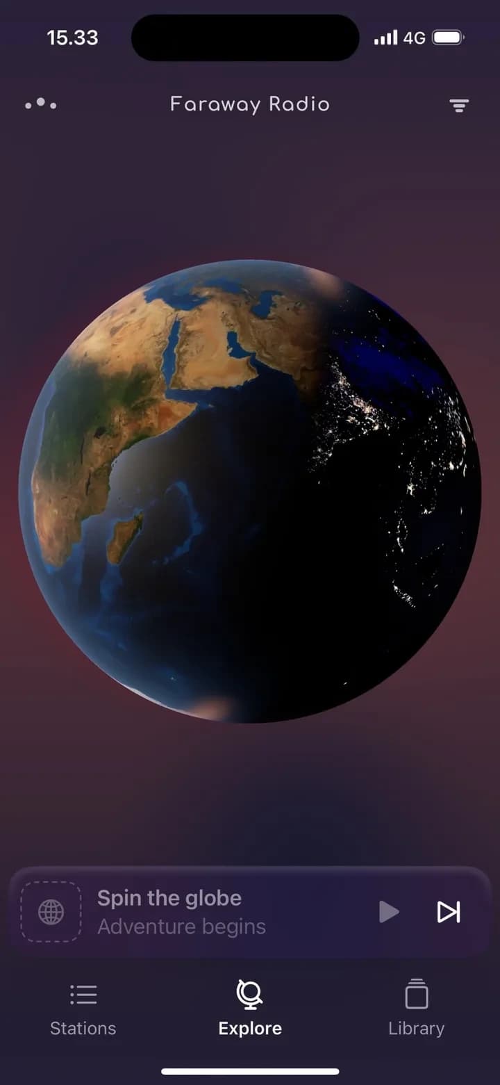 Spin the globe.